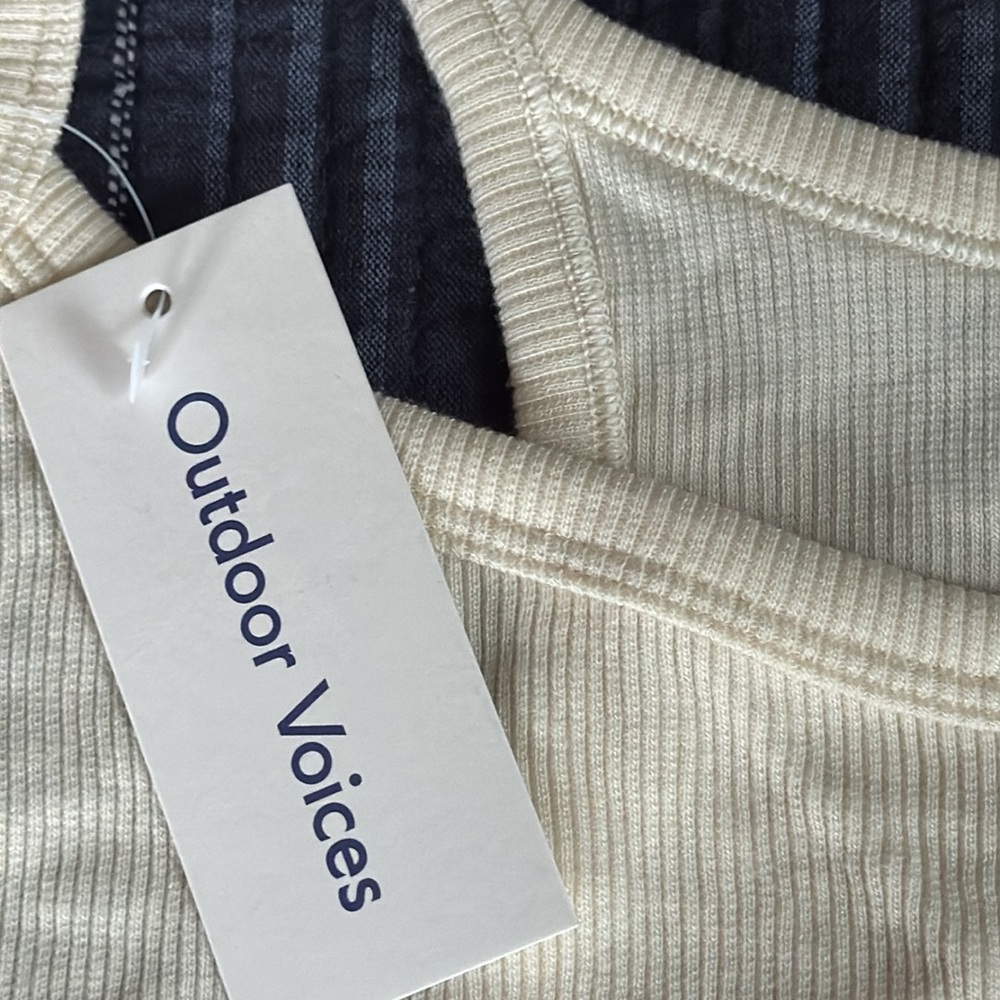 Outdoor Voices Cozy Ribbed Tank XXL NWT